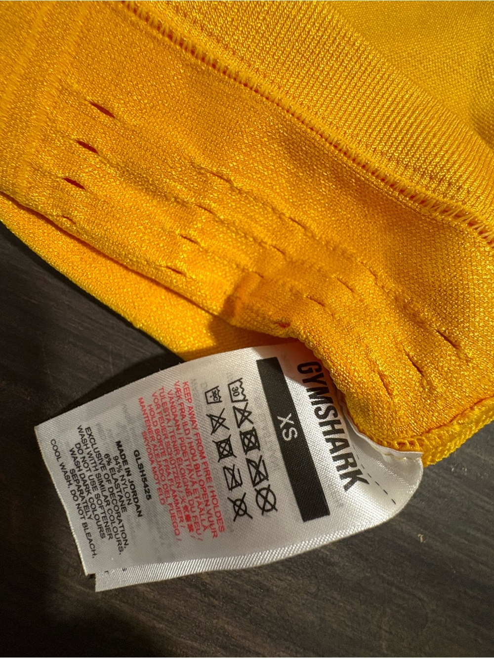 Gymshark Seamless High-Rise Bike Shorts - Yellow - Picture 4 of 5